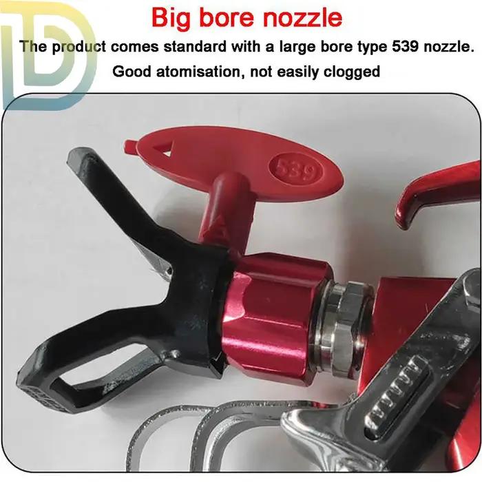 Pistolet électrique portatif d'accessoires de pulvérisation de peinture de mastic sans air de mur à haute pression avec la protection de buse de pointe pour le pulvérisateur de pompe