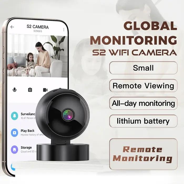 Smart 360 ° Caméra de sécurité 4K WiFi sans fil, surveillance intérieure et extérieure, détection de mouvement, vision nocturne, système de surveillance pour la maison