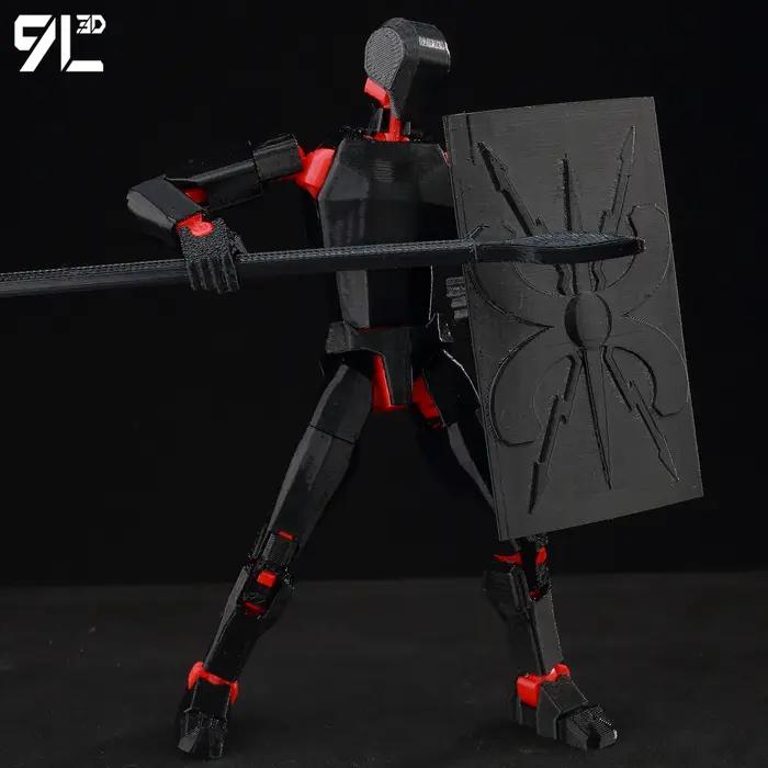 Pack d'armes 4.0 pour 9L3D Titan13 Lucky13 T13 Dummy13 figurines d'action modèles de collection pour adultes jouets de combat avec pièces interchangeables et articulations supérieures pour Noël Pâques Nouvel An Saint Valentin