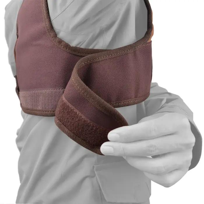 Chemise de protection en cuir véritable avec rembourrage Recoil Beverer pour hommes, cuir suédé et toile cirée, ajustement réglable pour chasseurs et tireurs, idéal pour les sorties de chasse en hiver