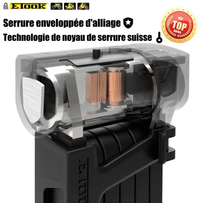 Serrure anti-vol pliable pour vélo