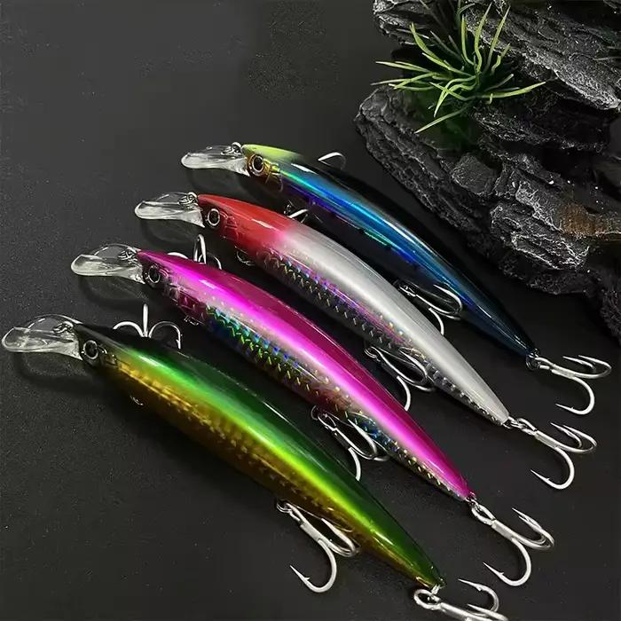 Leurre de pêche coulant 37g 110mm, leurres artificiels lourds à longue portée, wobblers pour la pêche au brochet, swimbait, jerkbait, équipement de pêche