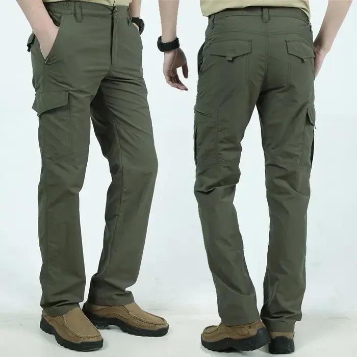 Pantalon militaire été chasse léger imperméable respirant cargo camping tactique déperlant