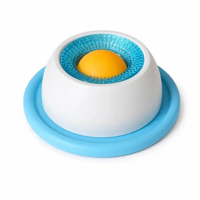Plaque interactive amusante pour lécher favorisant la santé dentaire bol auto-déranglant assiette d'entraînement yogourt pour chats occasions spéciales jeu et alimentation