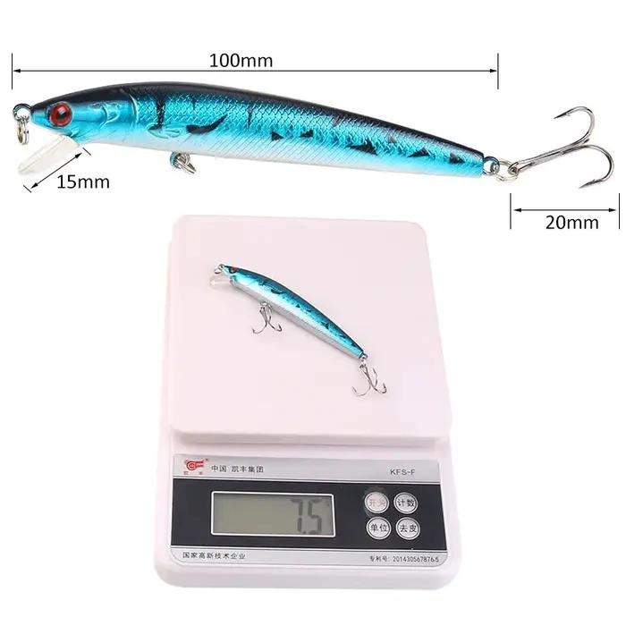 1 pièces 9g/10cm leurres de pêche vairon Wobbler flottant basse à la traîne artificiel dur appât man