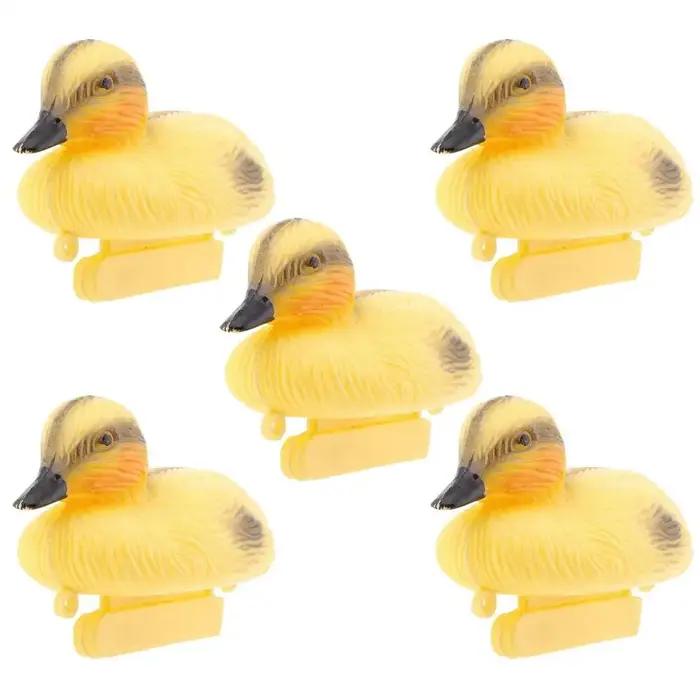 5 pièces 9cm leurre de chasse canards flottants leurre mignon Simulation canard flottant extérieur j