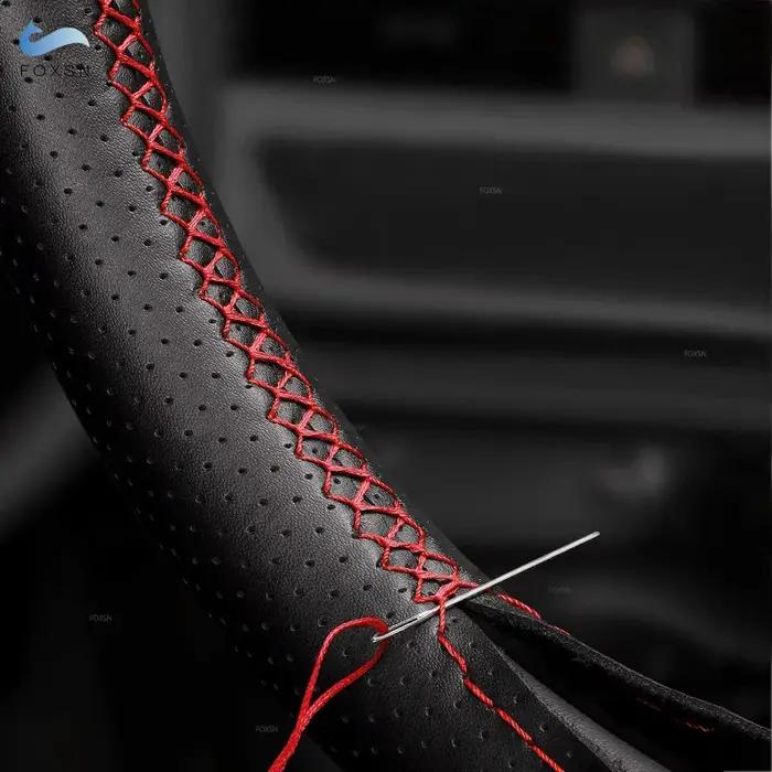 Volant tressé pour citroën Triumph Old C4 c-quatre 2007 2008 2009, intérieur de voiture, housse en c