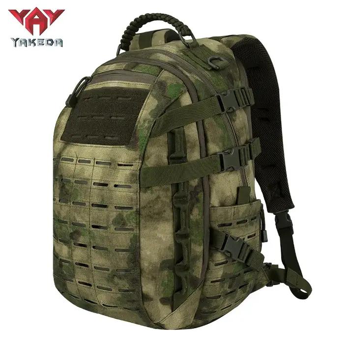 Sac à dos tactique en 1000D polyester pour chasseurs et randonneurs, idéal pour alpinisme et activités de plein air, design camouflage robuste