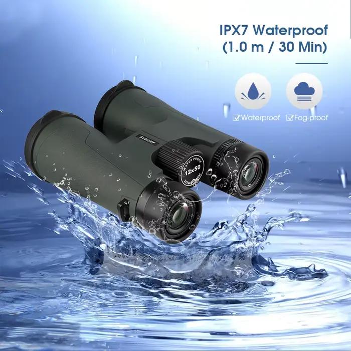 SVBONY télescope SA203 12x50 jumelles professionnel puissant BAK4 IPX7 équipement de Camping étanche pour l'observation