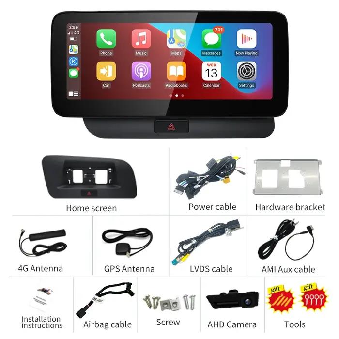 STWEI Prix Usine 8G 64G Android 14 12.3 pouces Carplay AUTO Pour AUDI 09-16 Q5 Lecteurs Vidéo Voitur