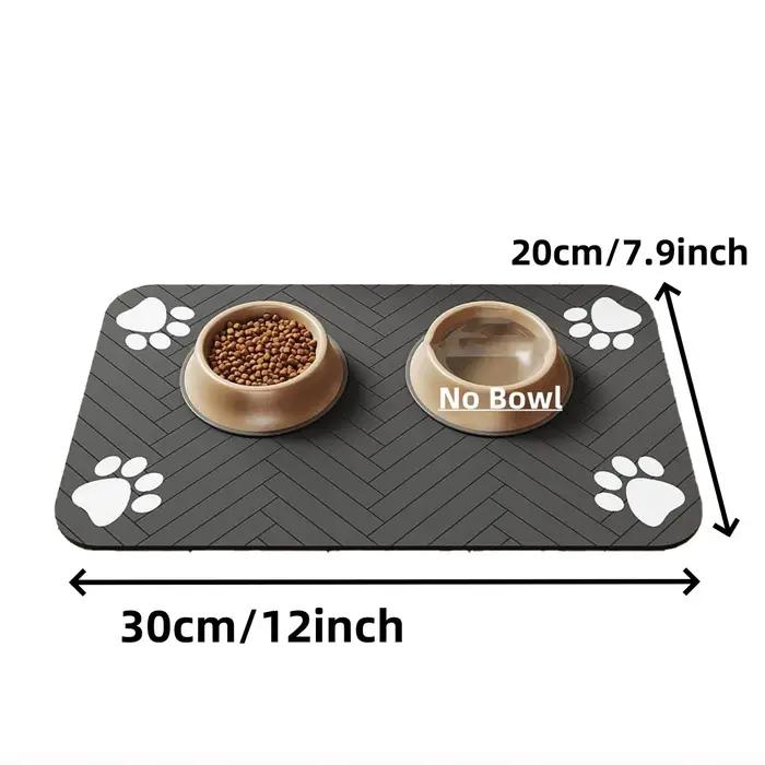 Tapis d'alimentation pour animaux de compagnie, napperon absorbant pour aliments et bol d'eau avec s