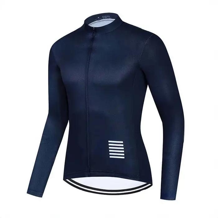 Vêtements de cyclisme en plein air pour hommes, chemises de cyclisme blanches à manches longues, vêt