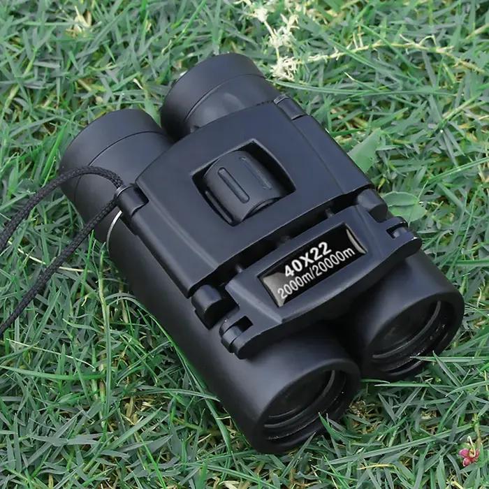 Jumelles compactes 40x22 HD puissantes 2000m longue portée pliables optiques BAK4 FMC chasse sport camping voyage