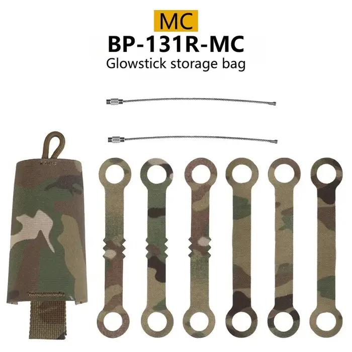 Poches de rangement MOLLE pour bâtons fluorescents 6 pièces - Sac portable pour chem-lights de chasse