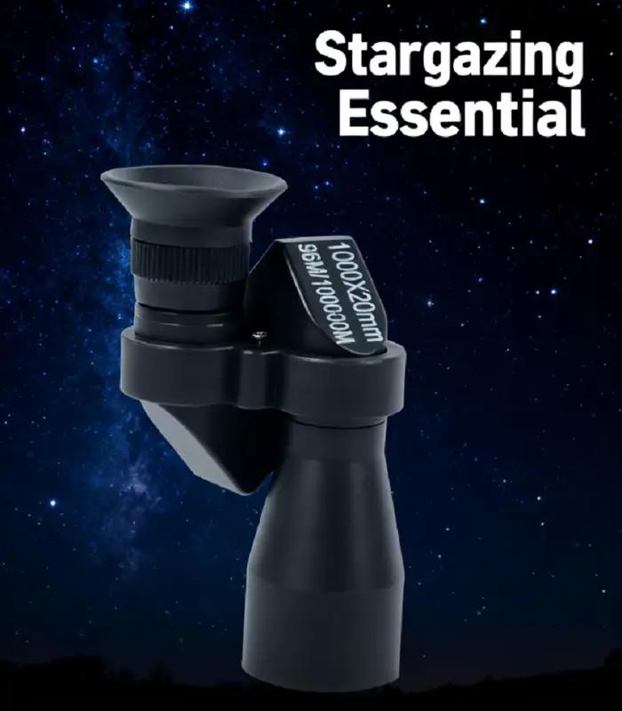 Monoculaire 1000x20 zoom haute puissance portable poche pour pêche chasse camping observation