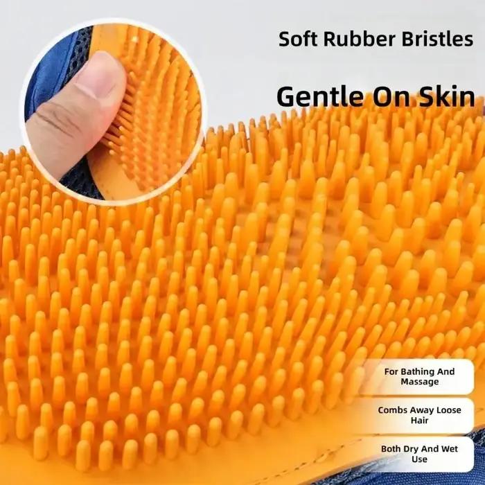 Toilettage pour animaux avec poils en caoutchouc souple 8mm pour Massage doux retrait efficace du pelage