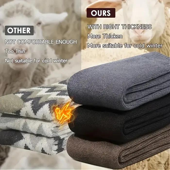 Chaussettes polaire super épaisses homme automne hiver outdoor résistantes au froid