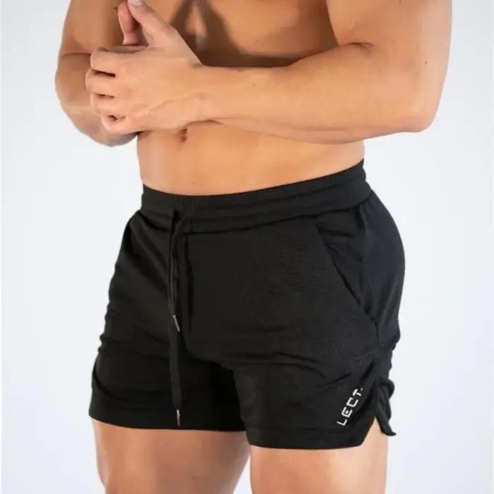 Nouveau short de fitness de course homme vêtements de sport d'été entraînement maille respirante pantalon de plage rapide gymnastique mince