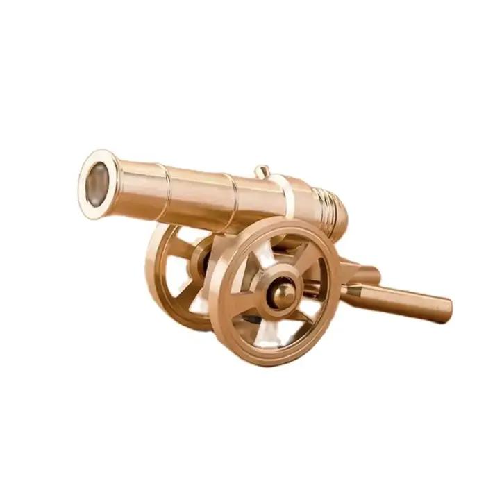 Mini canon militaire en métal, petit modèle d'ornement, arsenal de guerre civile, culverin en cuivre