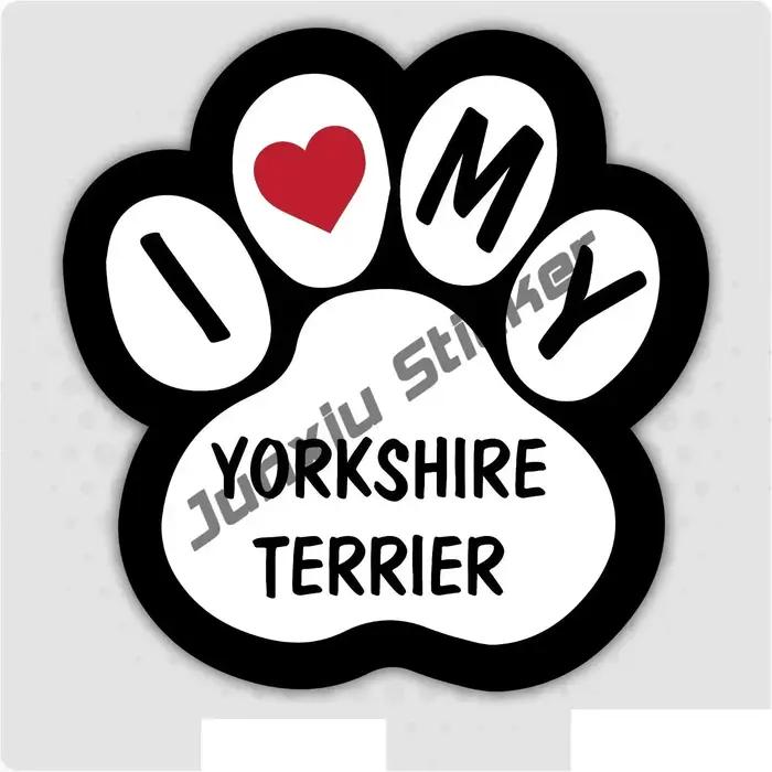 Autocollants 3D pour chien Yorkshire Terrier
