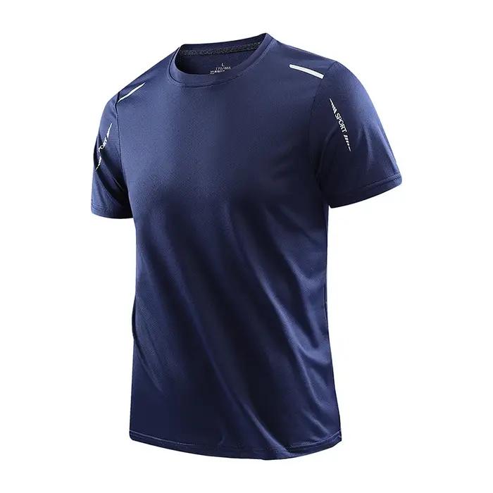 CHRLCK hommes course séchage rapide T-shirts respirant randonnée pêche