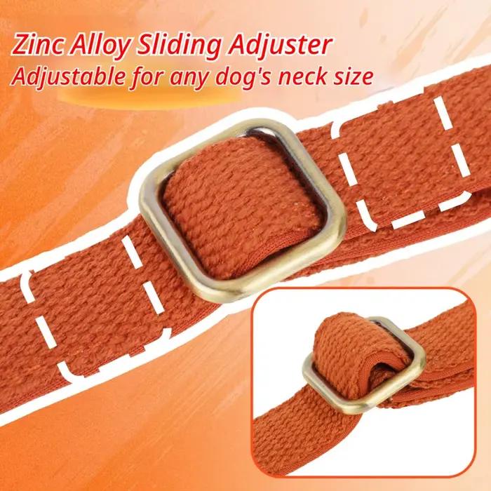 Collier pour animaux de compagnie rouge avec boucle en alliage, doublure confortable en matériau de plongée, sangle tissée durable, ne laisse aucune trace sur la fourrure, pour chiens de petite à moye