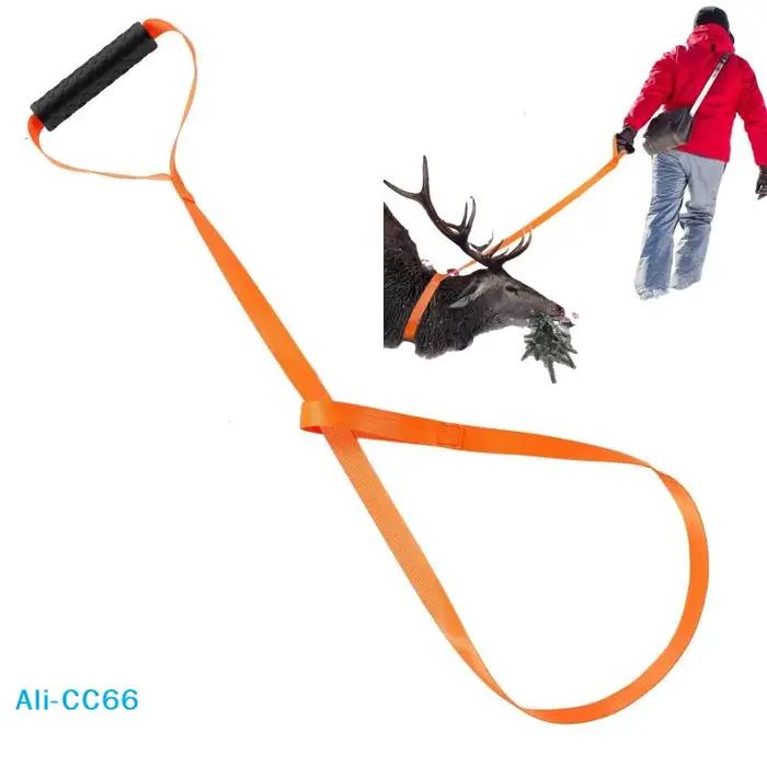 Harnais de traîne cerf portable avec poignée - Sangle multifonction ferme extérieur - Accessoire chasse transport