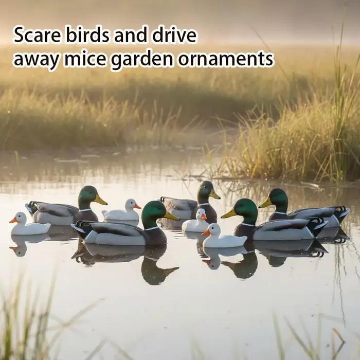 Décoy réaliste de canard mallard flottant pour la chasse en extérieur, appât, décoration de bassin et de jardin, ornement d'oiseau réaliste, accessoires de pêche
