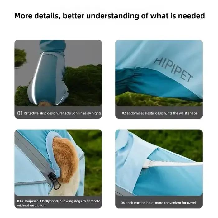 Combinaison imperméable tout-en-un pour Corgi