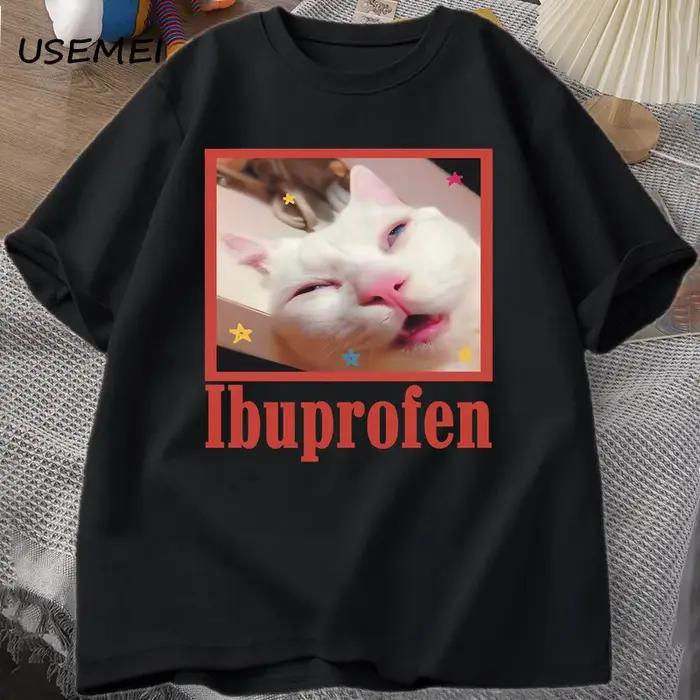 Ibuprofen chat Meme T-Shirt drôle