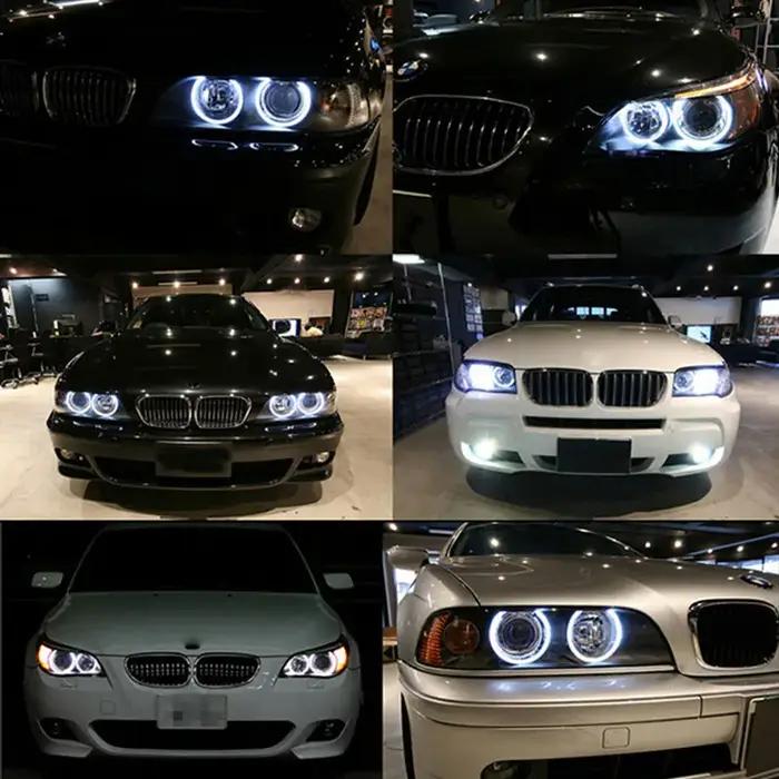 2 ampoules LED Angel Eyes sans erreur, 160W, pour BMW E39 E53 E60 E61 E63 E64 E65 E66 525i 530i xi 5