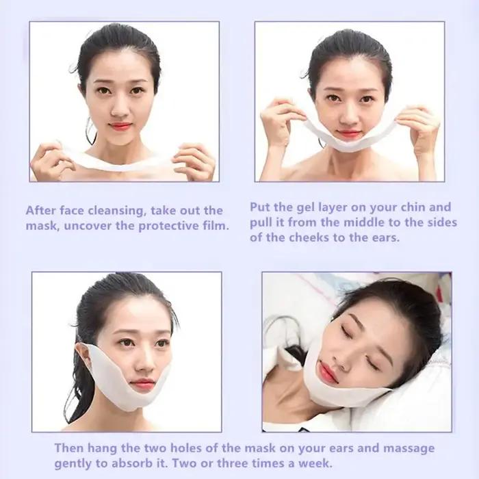 Ilisya-Masque facial raffermissant en forme de V, raffermissant, raffermissant, raffermissant, hydra