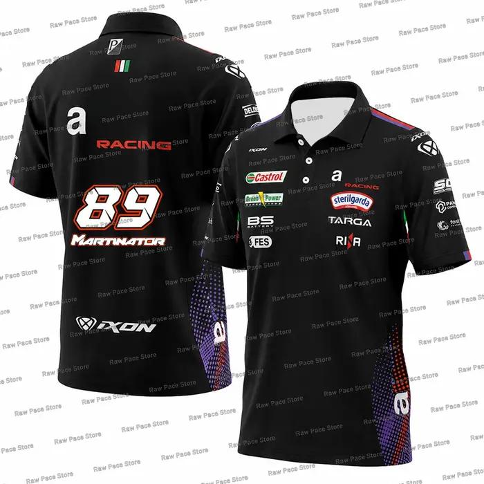 Polo pour homme Marco Bezzecchi 72 Racing Team 2026 – T-shirt de sport respirant pour l'extérieur – Martin 89 – Polos décontractés quotidiens grandes tailles