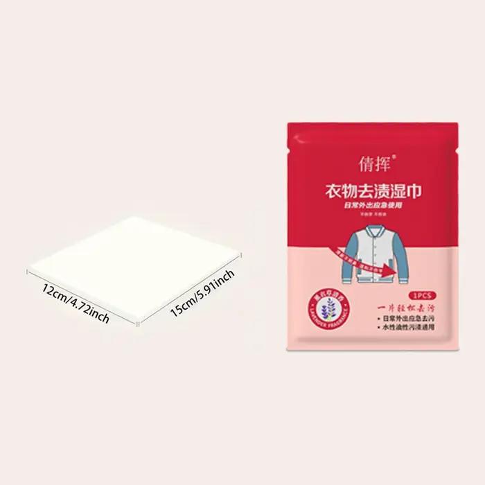 20 pièces lingettes humides anti-taches pour vêtements