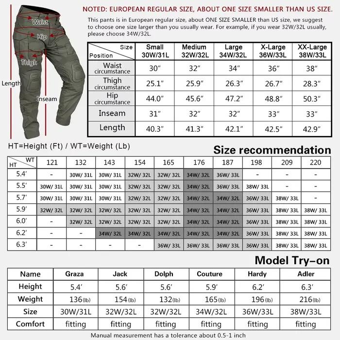 Pantalon combat IDOGEAR G3 avec genouillères camouflage MC entraînement sport chasse tactique