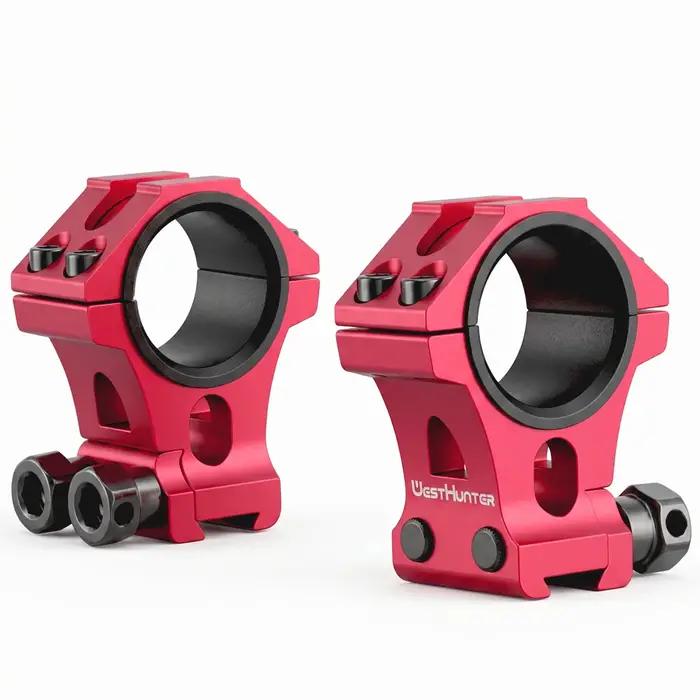 Supports de lunette de visée WESTHUNTER à profil haut, 1'' 30mm, usinés CNC, pour accessoires de chasse