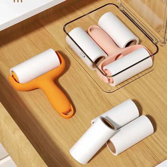 Rouleau anti-poils multifonctionnel pour vêtements et meubles kaki rouge gris occasionnels nettoyage rapide efficace durable