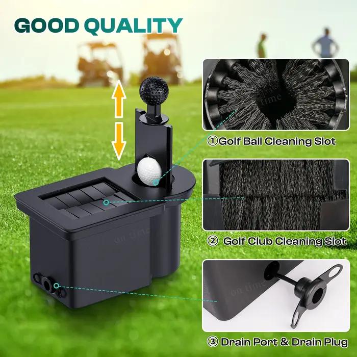 Accessoires pour voiturettes de golf : Laveur et support pour clubs et balles pour Club Car Precedent/Tempo/Onward