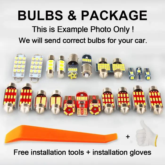 ZUORUI pour Ford Ranger 1989-2018 2019 2020 2021 Canbus véhicule LED intérieur coffre ampoules sans