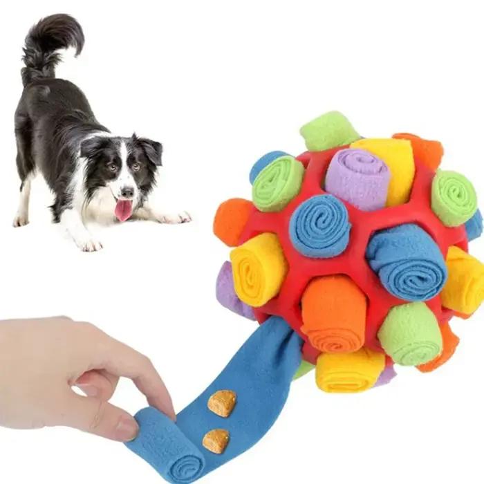 Jouet interactif pour chien en promotion - Balle olfactive pour dissimuler des friandises