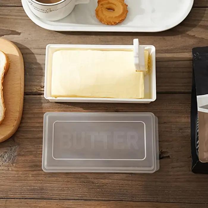 Boîte de rangement pour poupée avec couvercle, plat de poupée, boîte de conservation fraîche avec coupeur, trancheuse, seau, boîte de rangement pour le fromage à la maison, 1PC