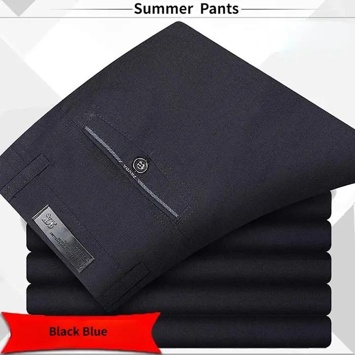 Pantalon de costume pour hommes de haute qualité classique été printemps
