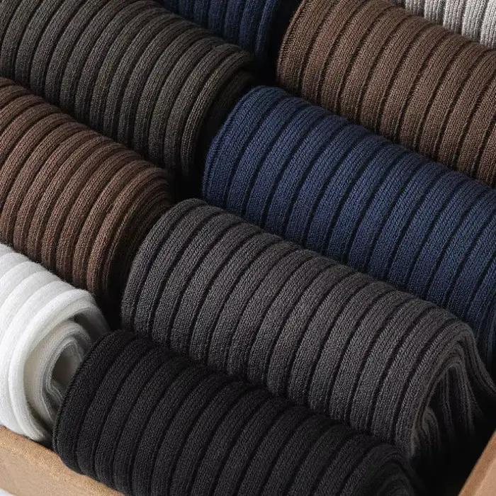 3 paires chaussettes homme coton respirantes couleur unie noir qualité supérieure bureau chasse