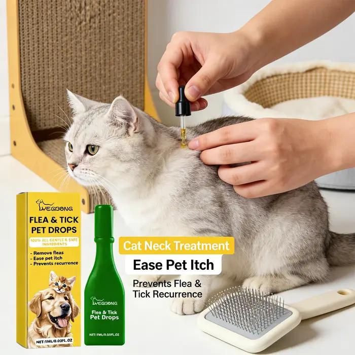 Gouttes anti-puces et anti-bâques pour animaux de compagnie