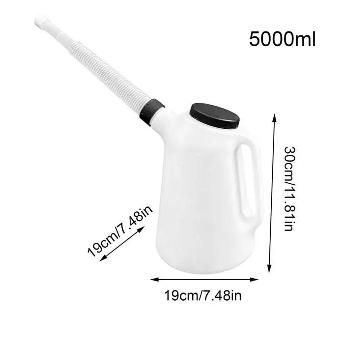 Bidon de carburant, réservoir de carburant, gourde de mesure d'huile 5L avec récipient de versement