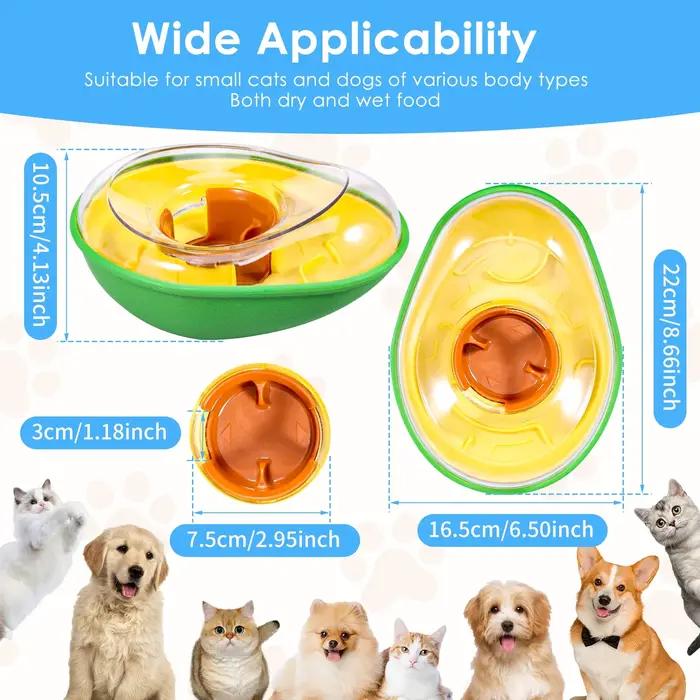 Jouet Distributeur de Friandises pour Chien en Forme d'Avocat Anti-Déversement