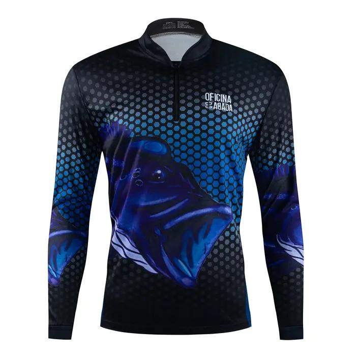 Sweatshirt de course en plein air pour la pêche tissu en maille à séchage rapide vêtement de protection solaire pour moto pour homme femmes occasions spéciales