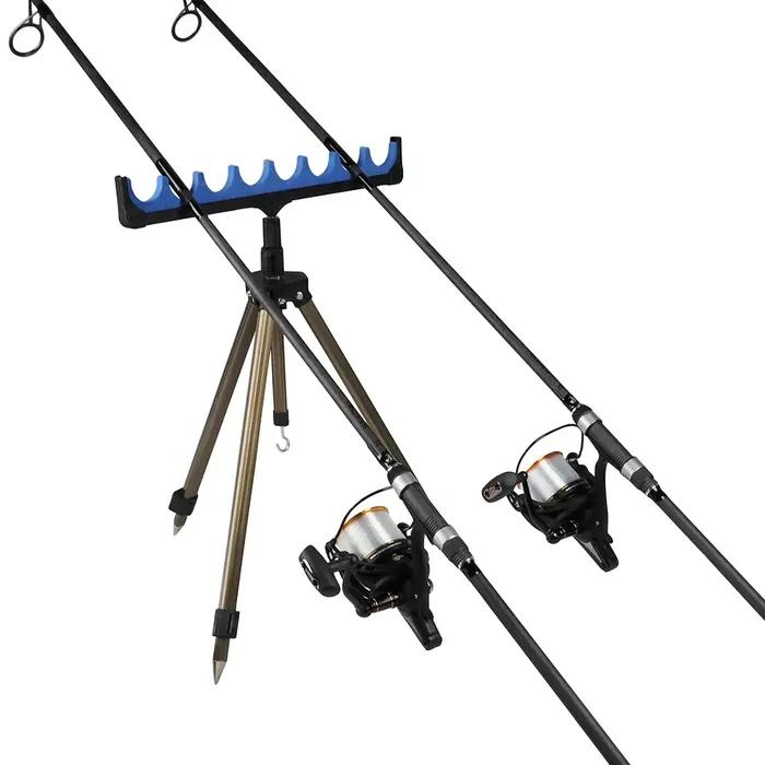 W.P.E 8/10 canne à pêche support de canne à pêche mangeoire pod support 45 cm/50 cm EVA souple canne