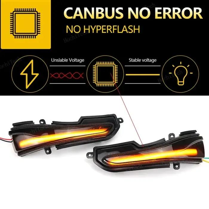 Clignotant LED dynamique pour miroir fluide, 2 pièces, style de voiture pour Infiniti Q30 Q50 Q60 Q7