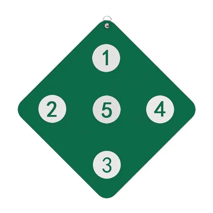 Cible d'escrime avec cinq jeux en cuir PU